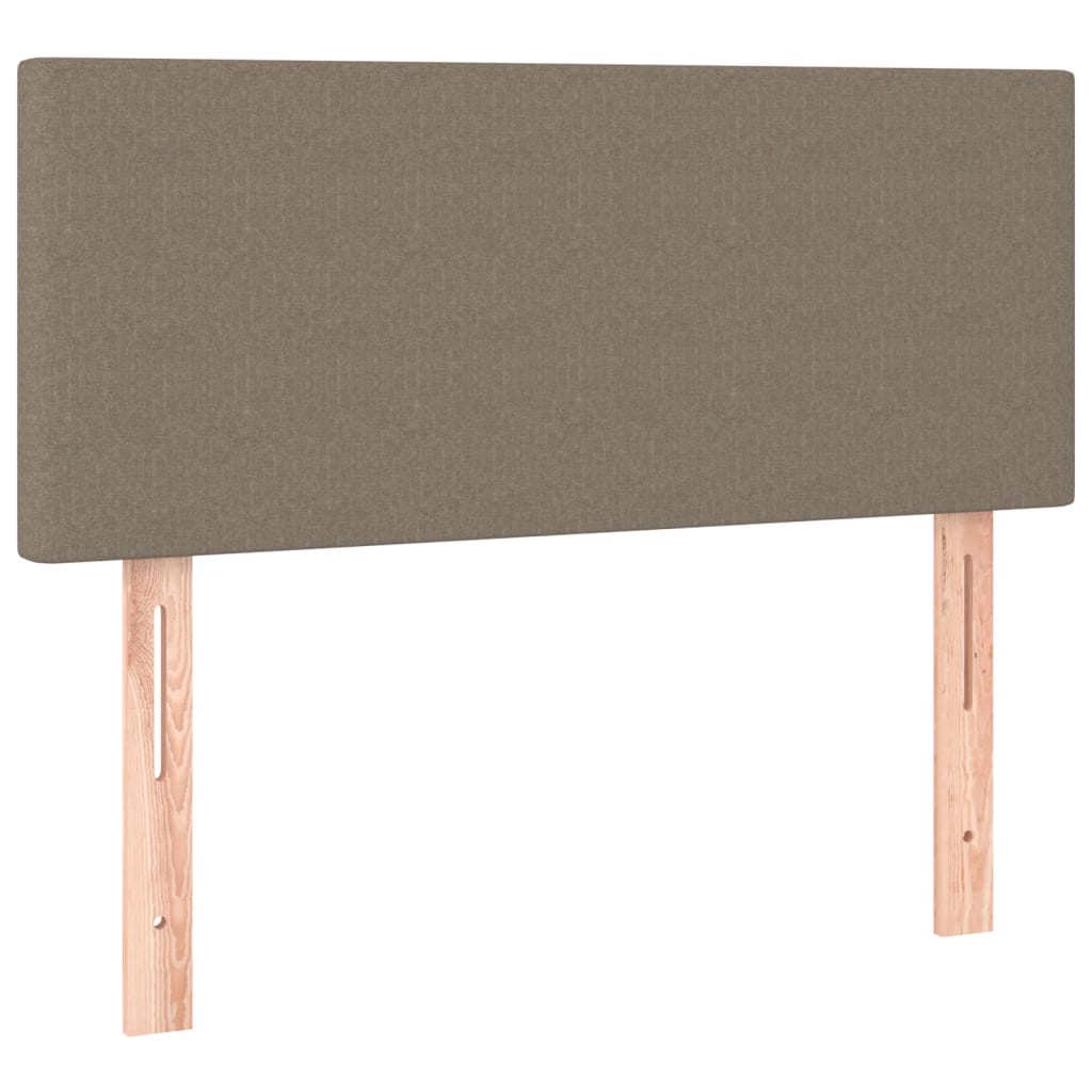 Boxspring met matras en LED stof taupe 120x190 cm is nu te koop bij PeponiXL, paradijselijk wonen!
