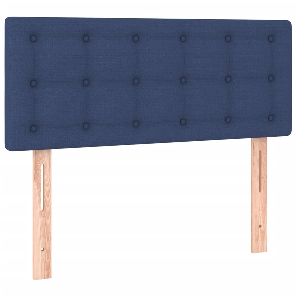 Boxspring met matras en LED stof blauw 120x190 cm is nu te koop bij PeponiXL, paradijselijk wonen!