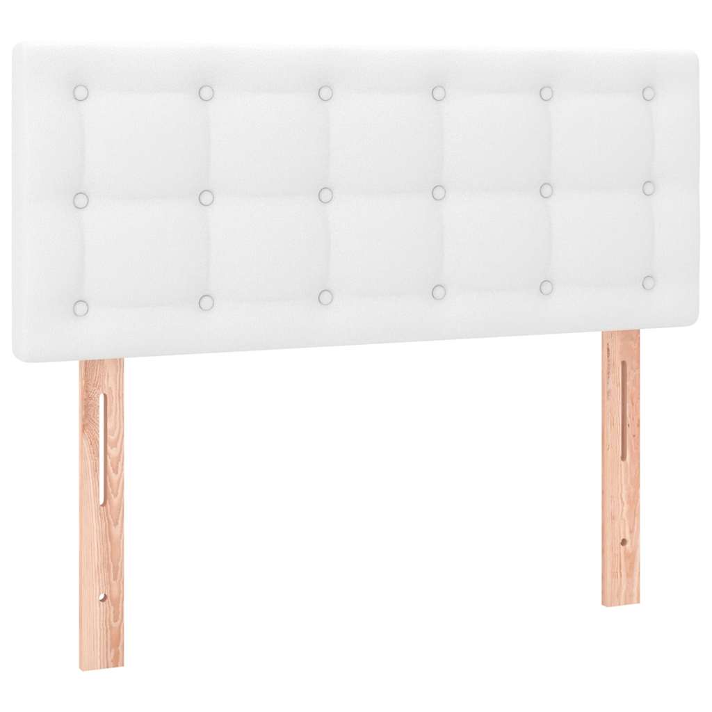 Boxspring met matras en LED kunstleer zwart 120x190 cm is nu te koop bij PeponiXL, paradijselijk wonen!