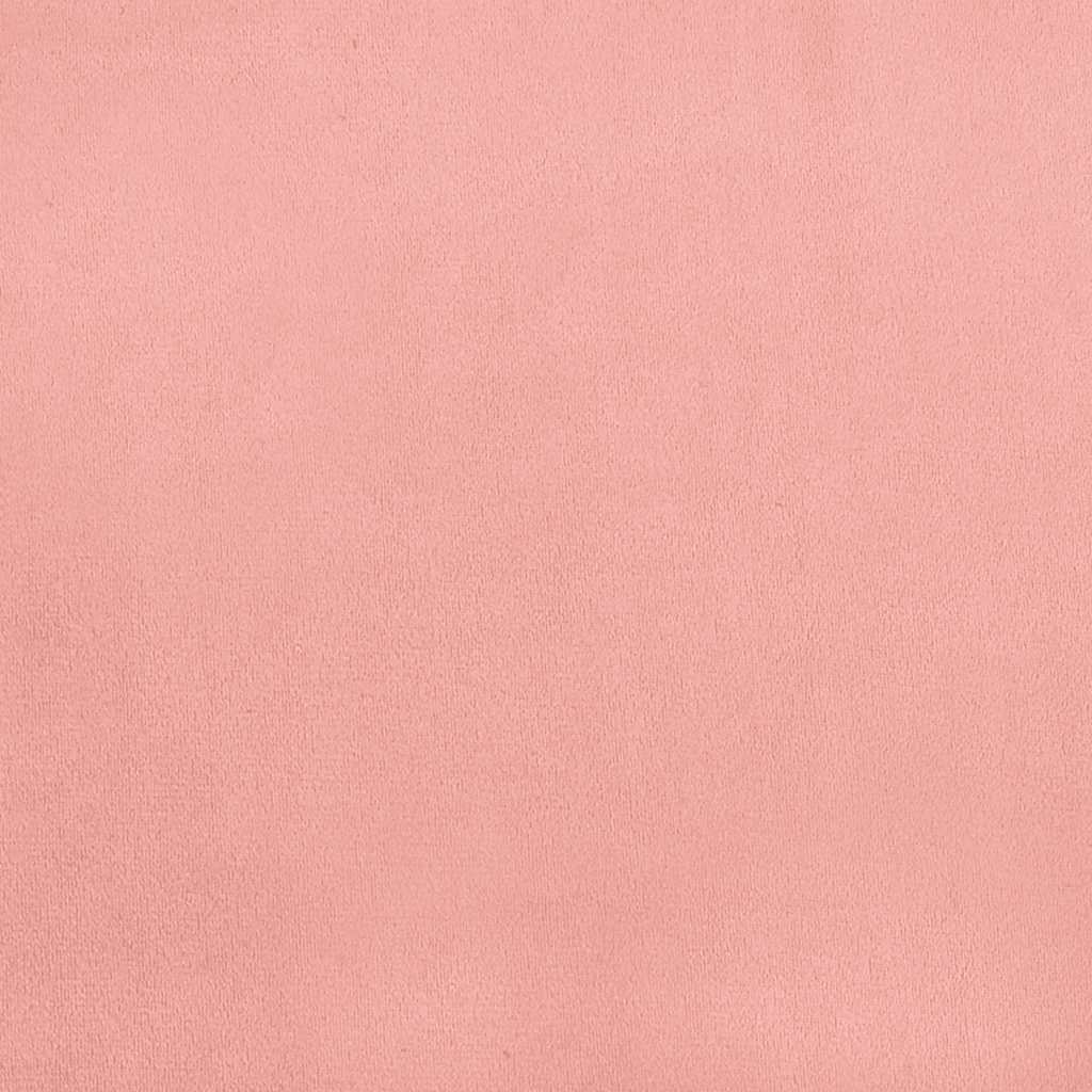 Boxspring met matras en LED fluweel roze 120x190 cm is nu te koop bij PeponiXL, paradijselijk wonen!