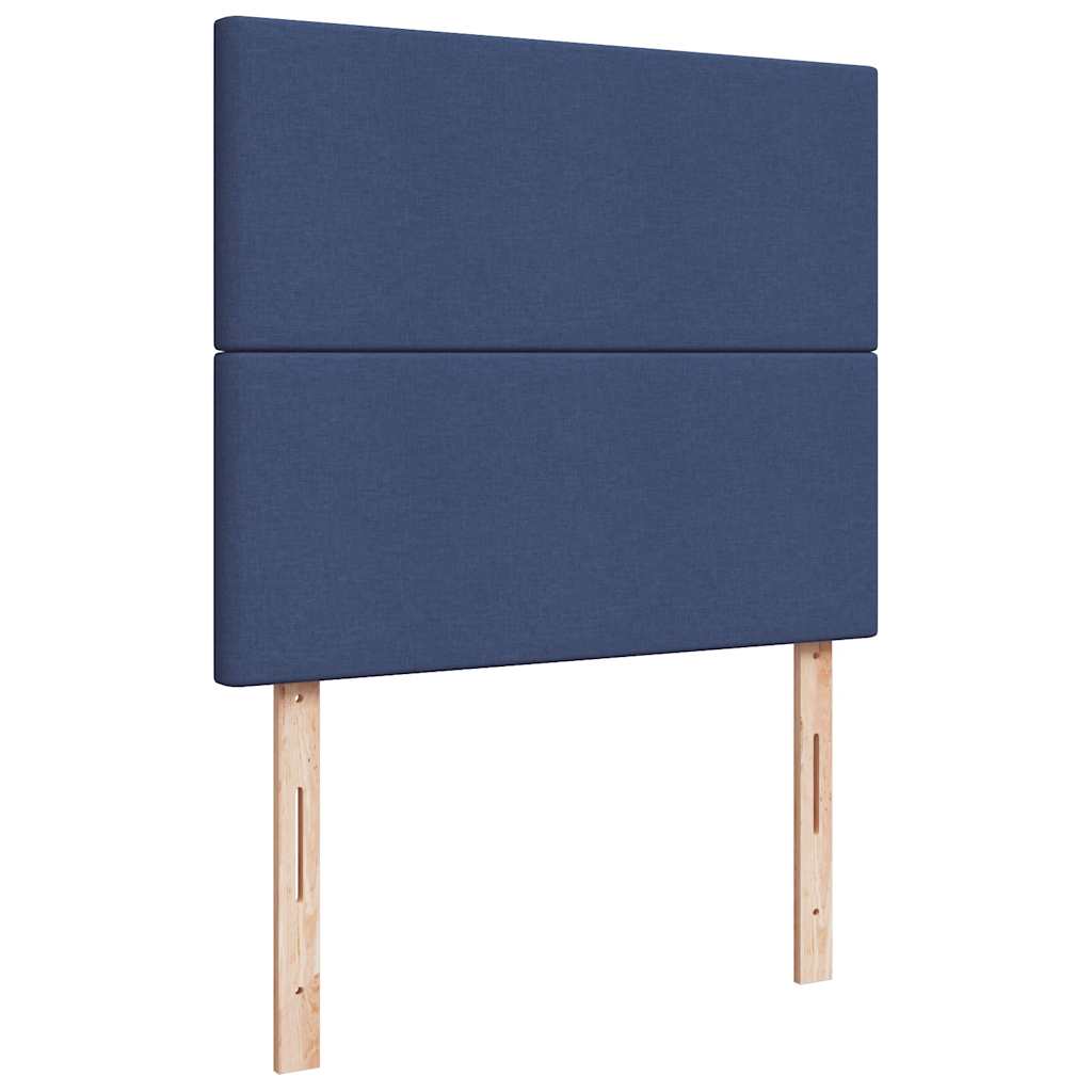 Boxspring met matras en LED stof blauw 120x190 cm is nu te koop bij PeponiXL, paradijselijk wonen!
