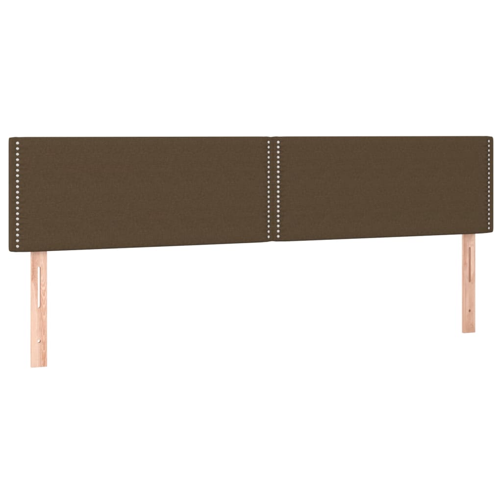 Boxspring met matras en LED stof donkerbruin 120x190 cm is nu te koop bij PeponiXL, paradijselijk wonen!