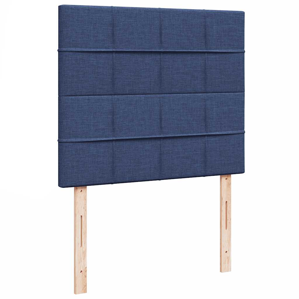 Boxspring met matras en LED stof blauw 120x190 cm is nu te koop bij PeponiXL, paradijselijk wonen!
