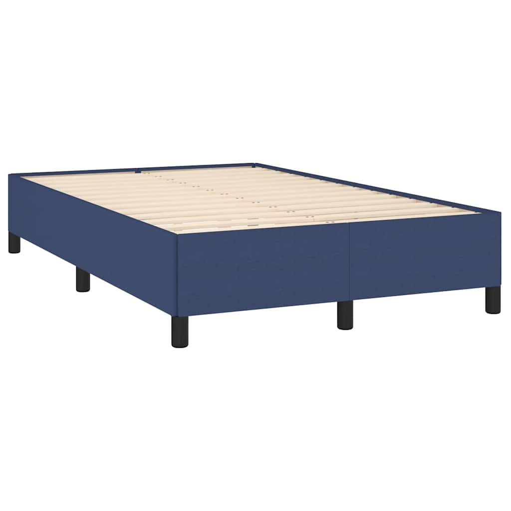 Boxspring met matras en LED stof blauw 120x190 cm is nu te koop bij PeponiXL, paradijselijk wonen!