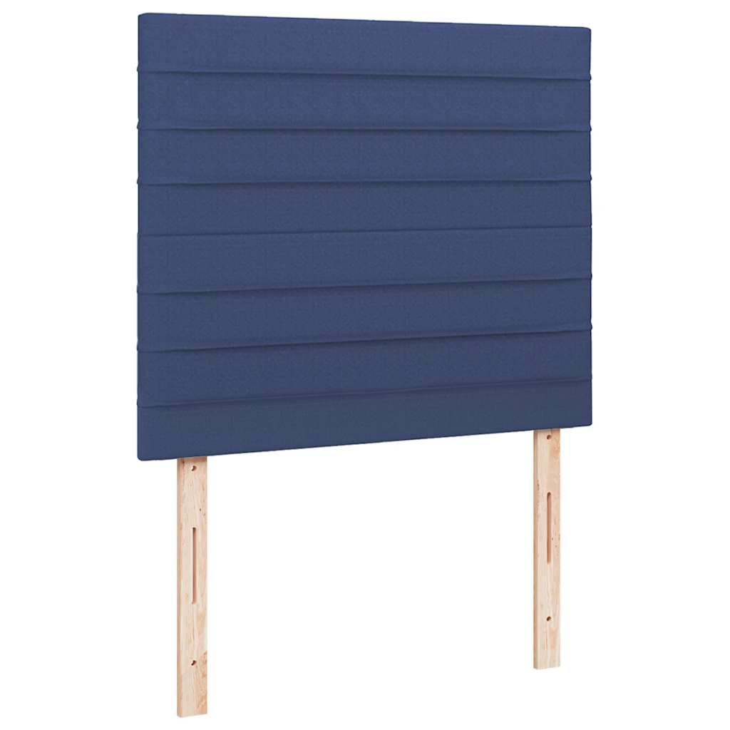 Boxspring met matras en LED stof blauw 120x190 cm is nu te koop bij PeponiXL, paradijselijk wonen!