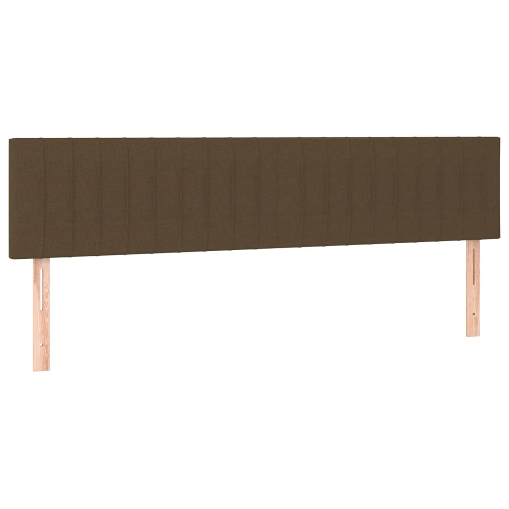 Boxspring met matras en LED stof donkerbruin 120x190 cm is nu te koop bij PeponiXL, paradijselijk wonen!