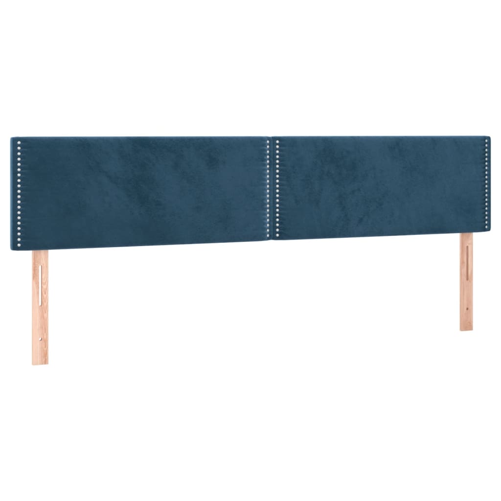 Boxspring met matras en LED fluweel donkerblauw 120x190 cm is nu te koop bij PeponiXL, paradijselijk wonen!