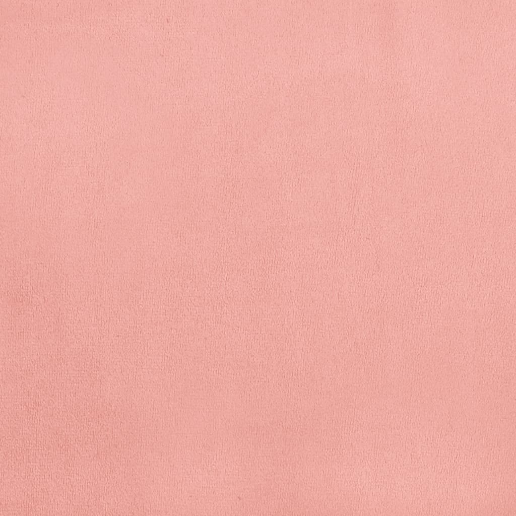 Boxspring met matras en LED fluweel roze 120x190 cm is nu te koop bij PeponiXL, paradijselijk wonen!