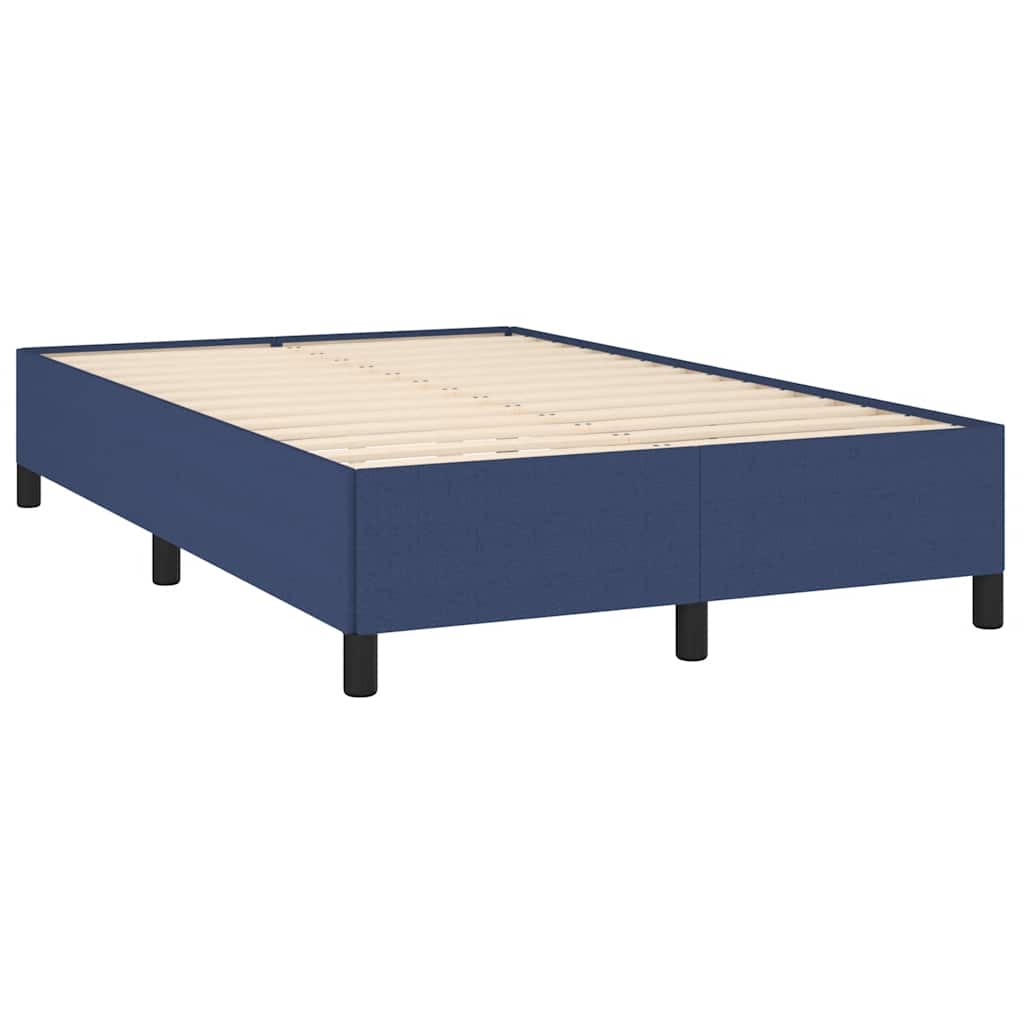Boxspring met matras stof blauw 120x190 cm is nu te koop bij PeponiXL, paradijselijk wonen!