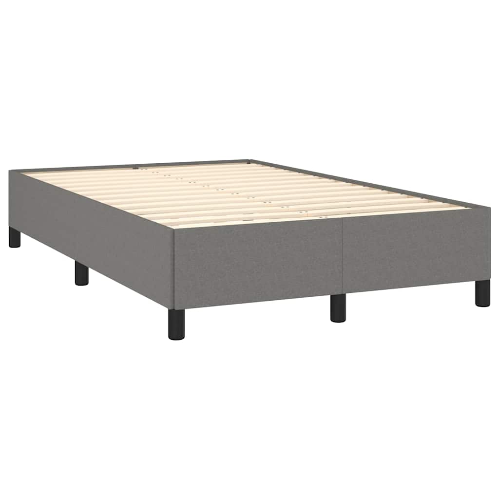 Boxspring met matras stof donkergrijs 120x190 cm is nu te koop bij PeponiXL, paradijselijk wonen!