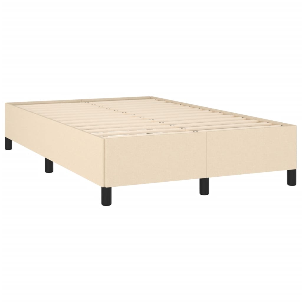 Boxspring met matras stof crèmekleurig 120x190 cm is nu te koop bij PeponiXL, paradijselijk wonen!