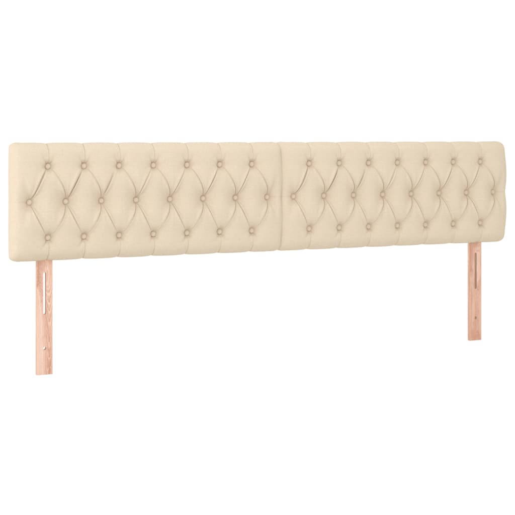 Boxspring met matras stof crèmekleurig 120x190 cm is nu te koop bij PeponiXL, paradijselijk wonen!