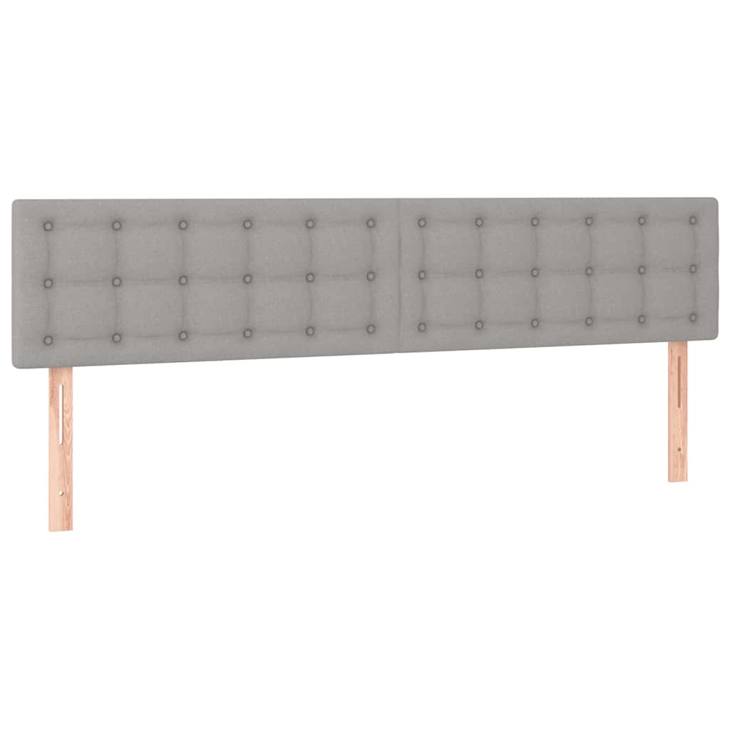 Boxspring met matras stof lichtgrijs 120x190 cm is nu te koop bij PeponiXL, paradijselijk wonen!