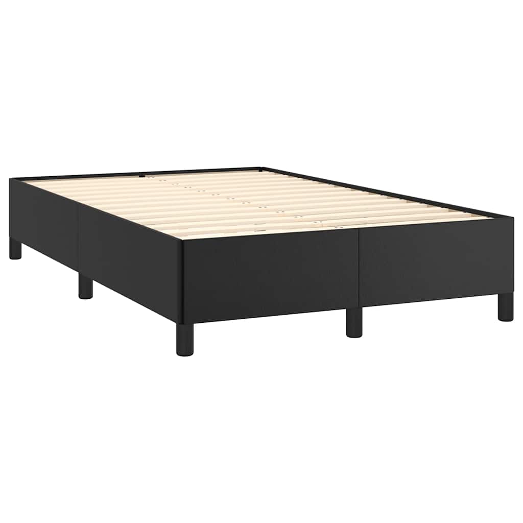 Boxspring met matras kunstleer zwart 120x190 cm is nu te koop bij PeponiXL, paradijselijk wonen!