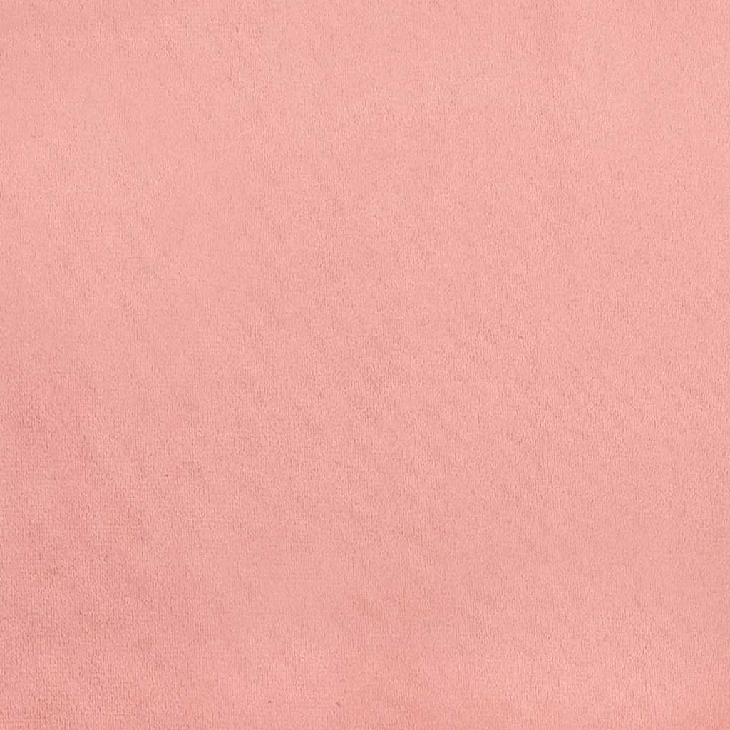 Boxspring met matras fluweel roze 120x190 cm is nu te koop bij PeponiXL, paradijselijk wonen!
