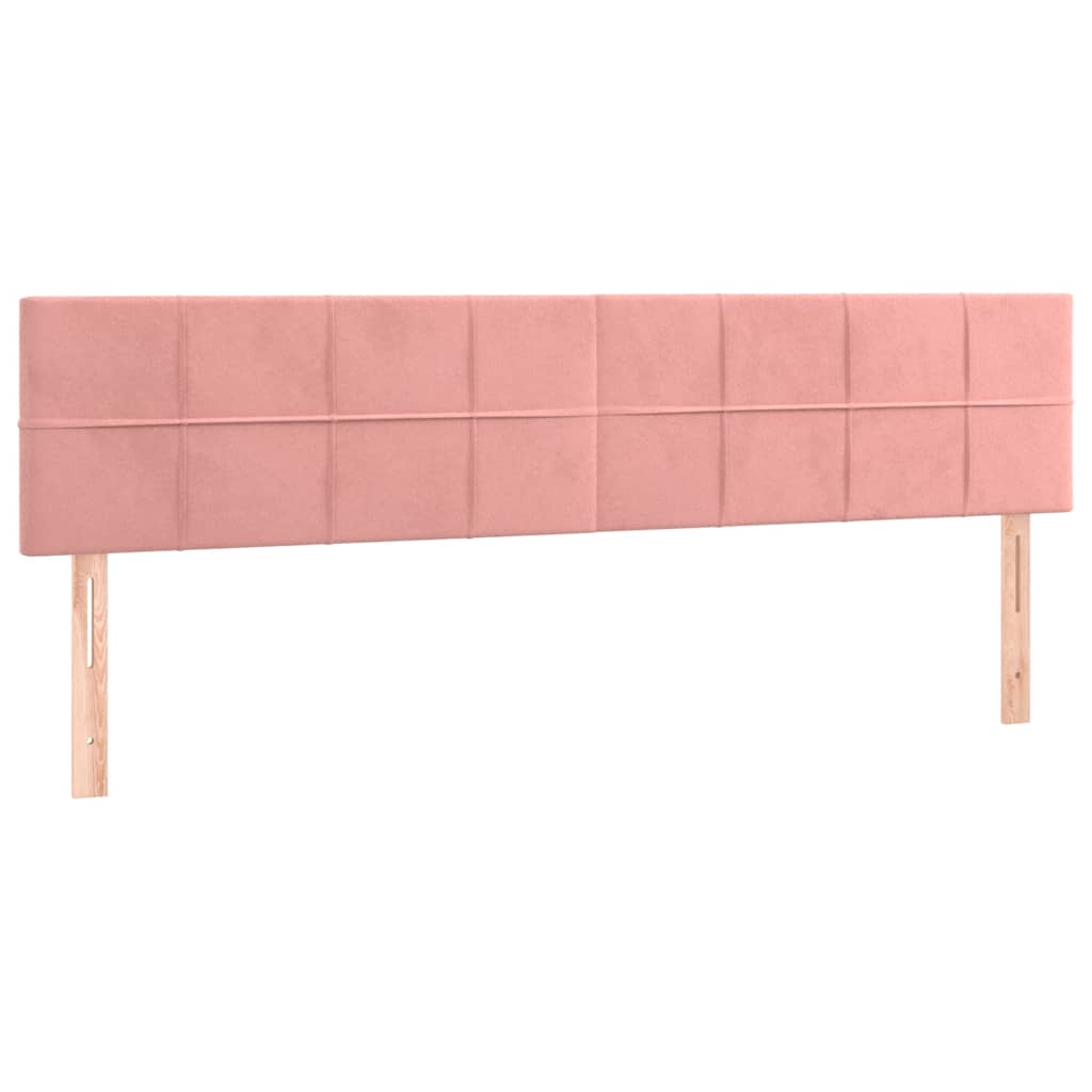 Boxspring met matras fluweel roze 120x190 cm is nu te koop bij PeponiXL, paradijselijk wonen!