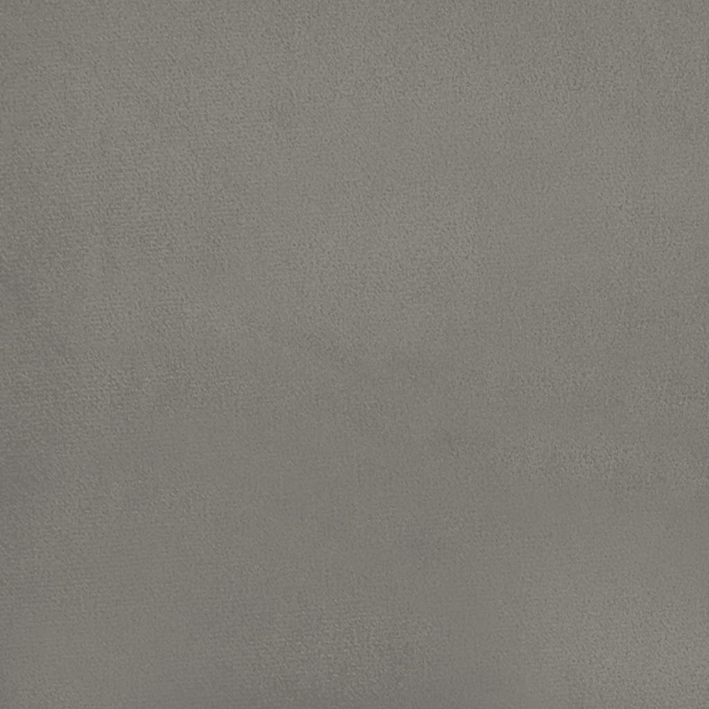 Boxspring met matras fluweel lichtgrijs 120x190 cm is nu te koop bij PeponiXL, paradijselijk wonen!