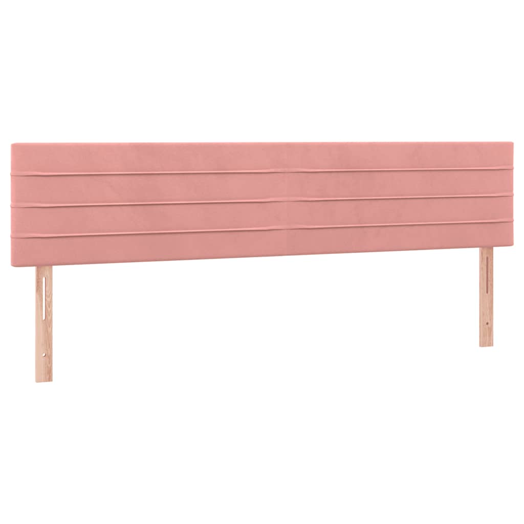 Boxspring met matras fluweel roze 120x190 cm is nu te koop bij PeponiXL, paradijselijk wonen!