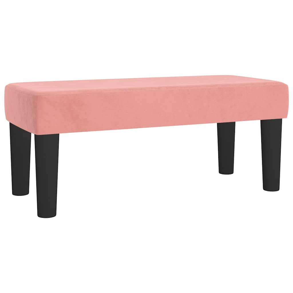 Boxspring met matras fluweel roze 120x190 cm is nu te koop bij PeponiXL, paradijselijk wonen!