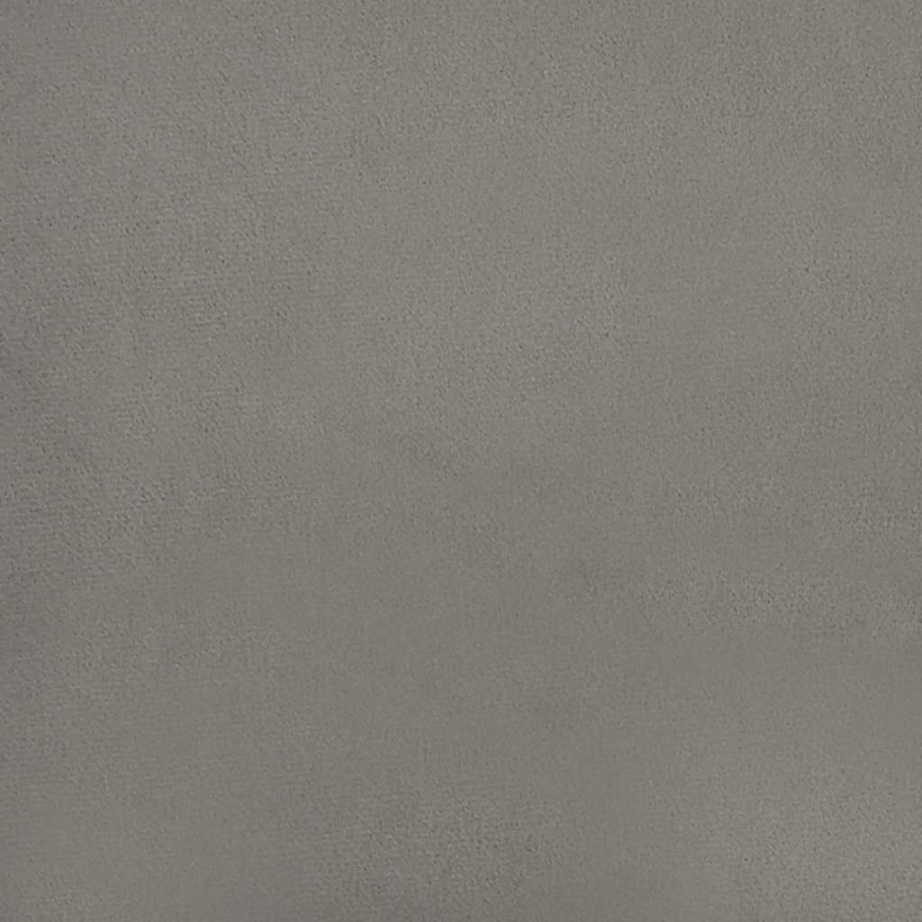 Boxspring met matras fluweel lichtgrijs 120x190 cm is nu te koop bij PeponiXL, paradijselijk wonen!