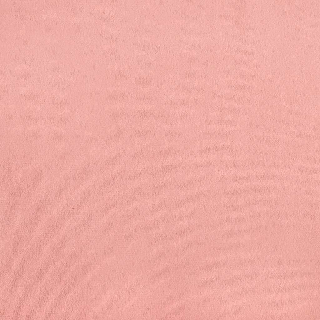 Boxspring met matras fluweel roze 120x190 cm is nu te koop bij PeponiXL, paradijselijk wonen!
