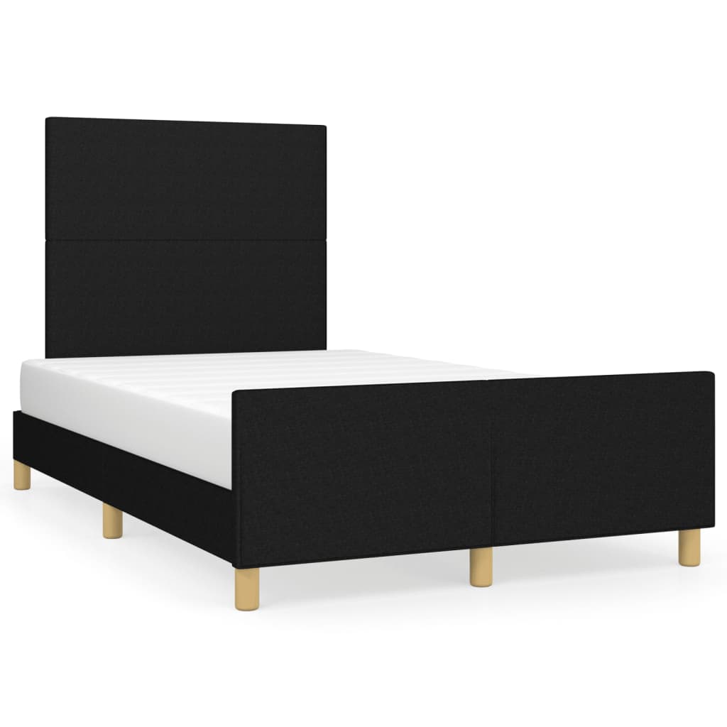 Bedframe zonder matras 120x190 cm stof zwart is nu te koop bij PeponiXL, paradijselijk wonen!