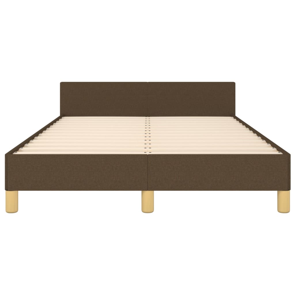 Bedframe zonder matras 120x190 cm stof donkerbruin is nu te koop bij PeponiXL, paradijselijk wonen!