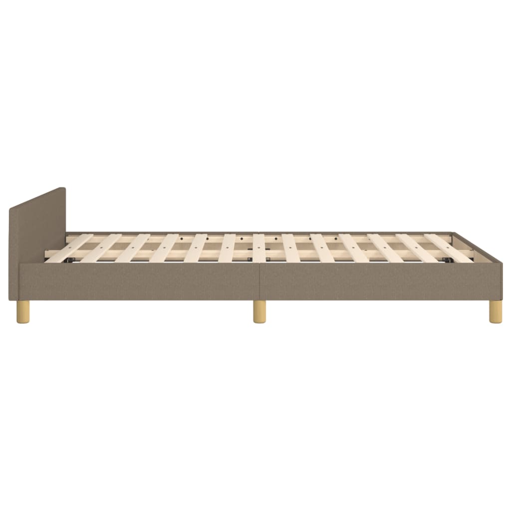Bedframe zonder matras 120x190 cm stof taupe is nu te koop bij PeponiXL, paradijselijk wonen!