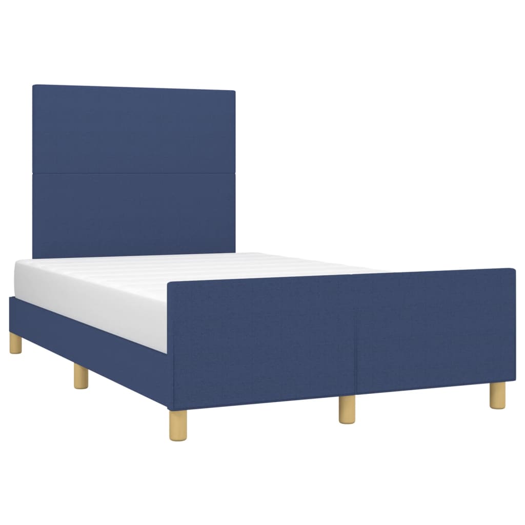 Bedframe zonder matras 120x190 cm stof blauw is nu te koop bij PeponiXL, paradijselijk wonen!