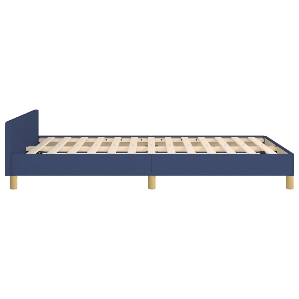 Bedframe zonder matras 120x190 cm stof blauw is nu te koop bij PeponiXL, paradijselijk wonen!