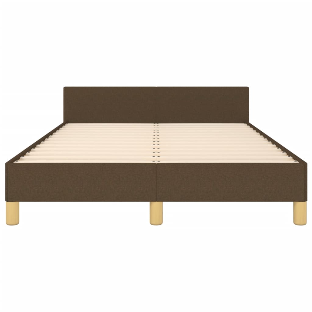Bedframe zonder matras 120x190 cm stof donkerbruin is nu te koop bij PeponiXL, paradijselijk wonen!