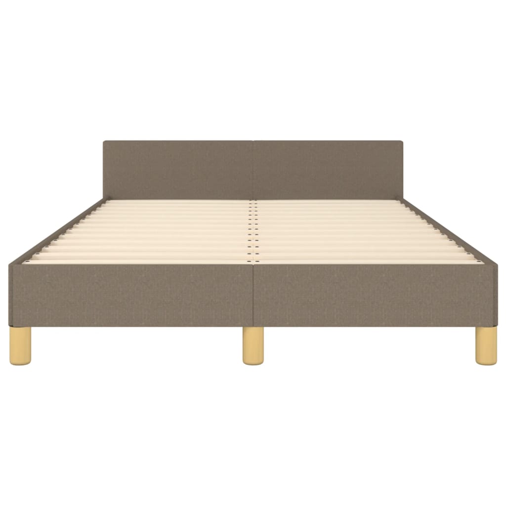 Bedframe zonder matras 120x190 cm stof taupe is nu te koop bij PeponiXL, paradijselijk wonen!