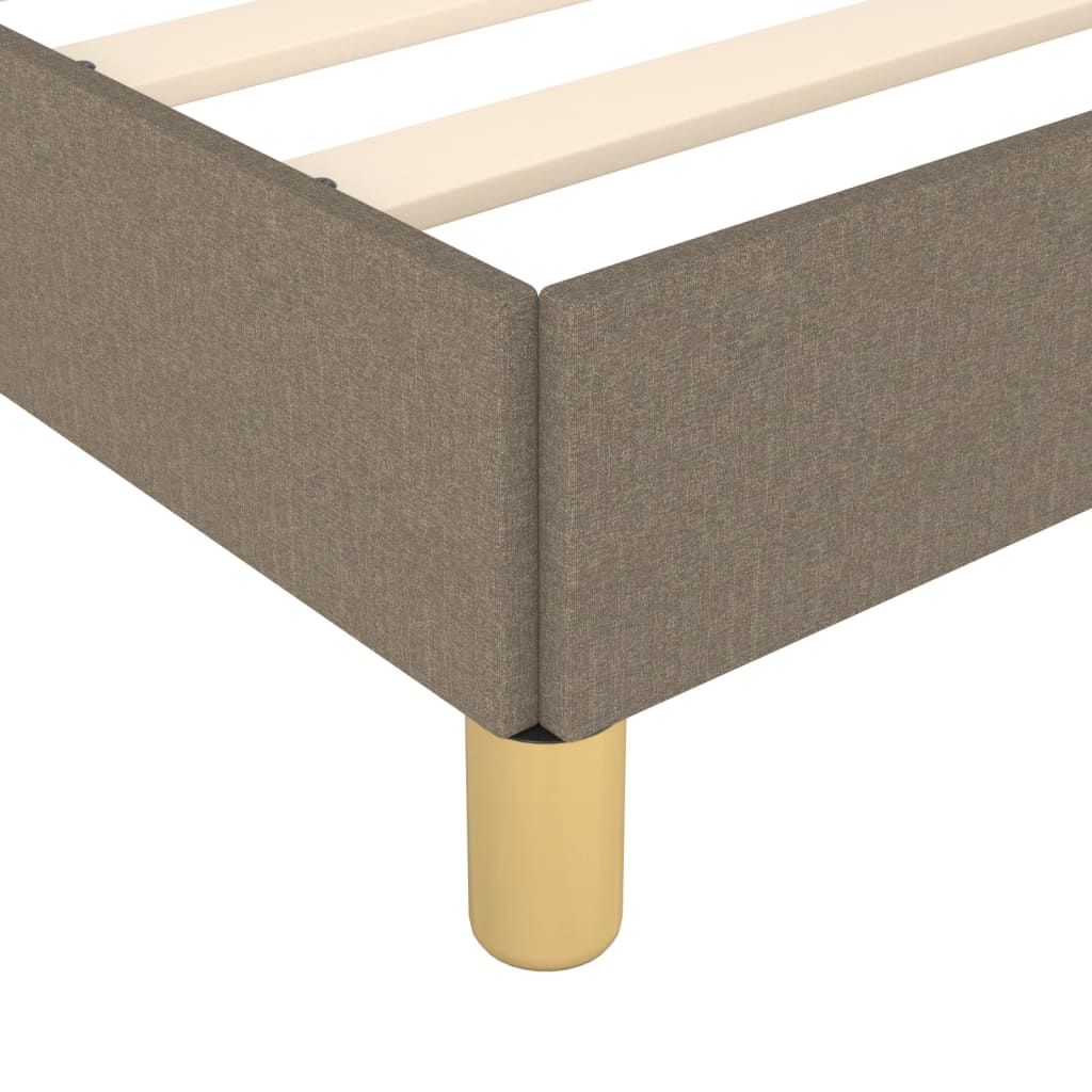 Bedframe zonder matras 120x190 cm stof taupe is nu te koop bij PeponiXL, paradijselijk wonen!
