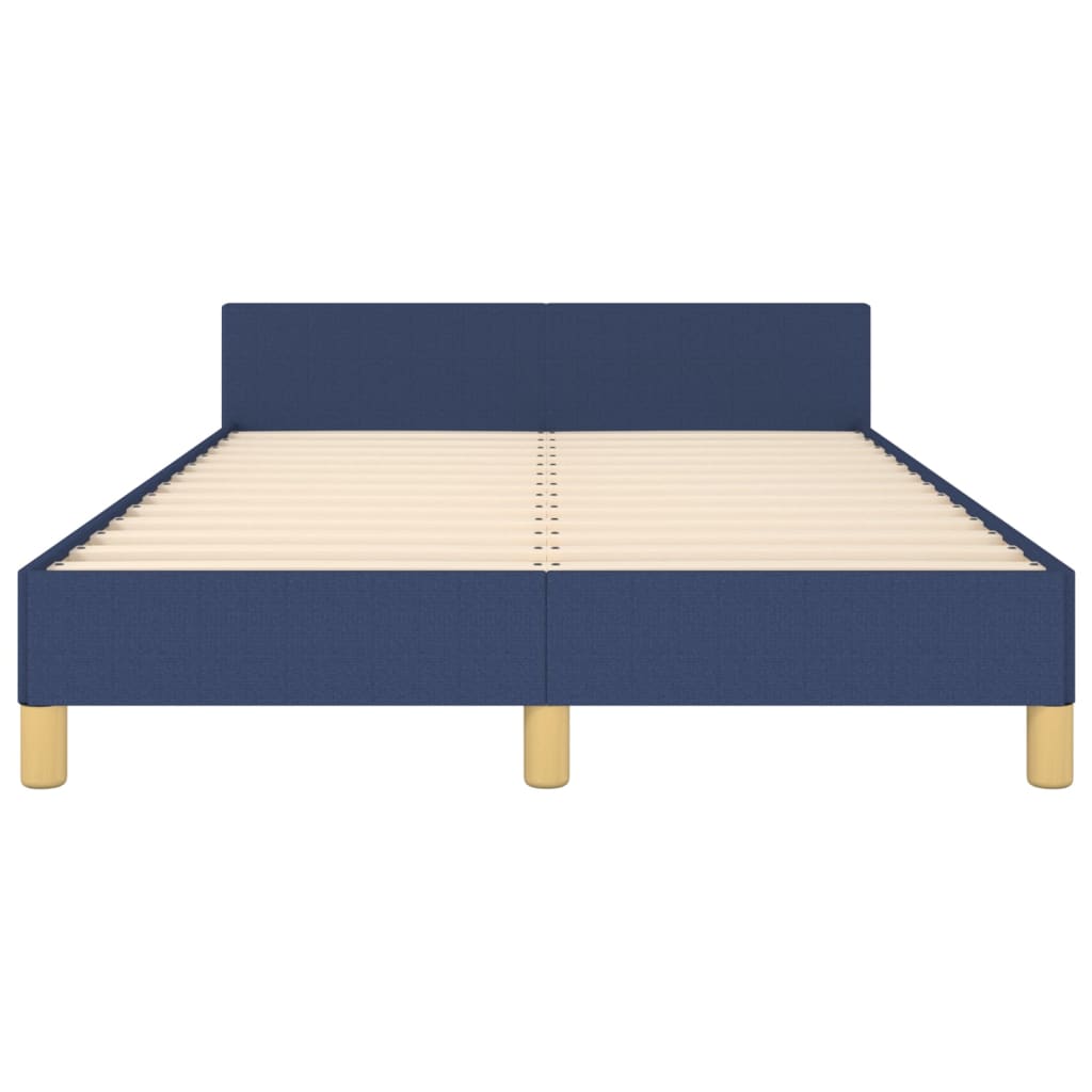 Bedframe zonder matras 120x190 cm stof blauw is nu te koop bij PeponiXL, paradijselijk wonen!