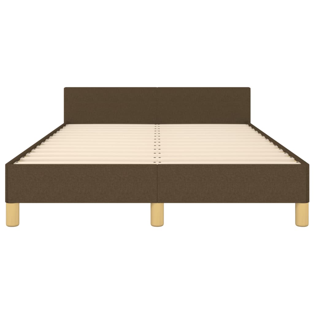 Bedframe zonder matras 120x190 cm stof donkerbruin is nu te koop bij PeponiXL, paradijselijk wonen!