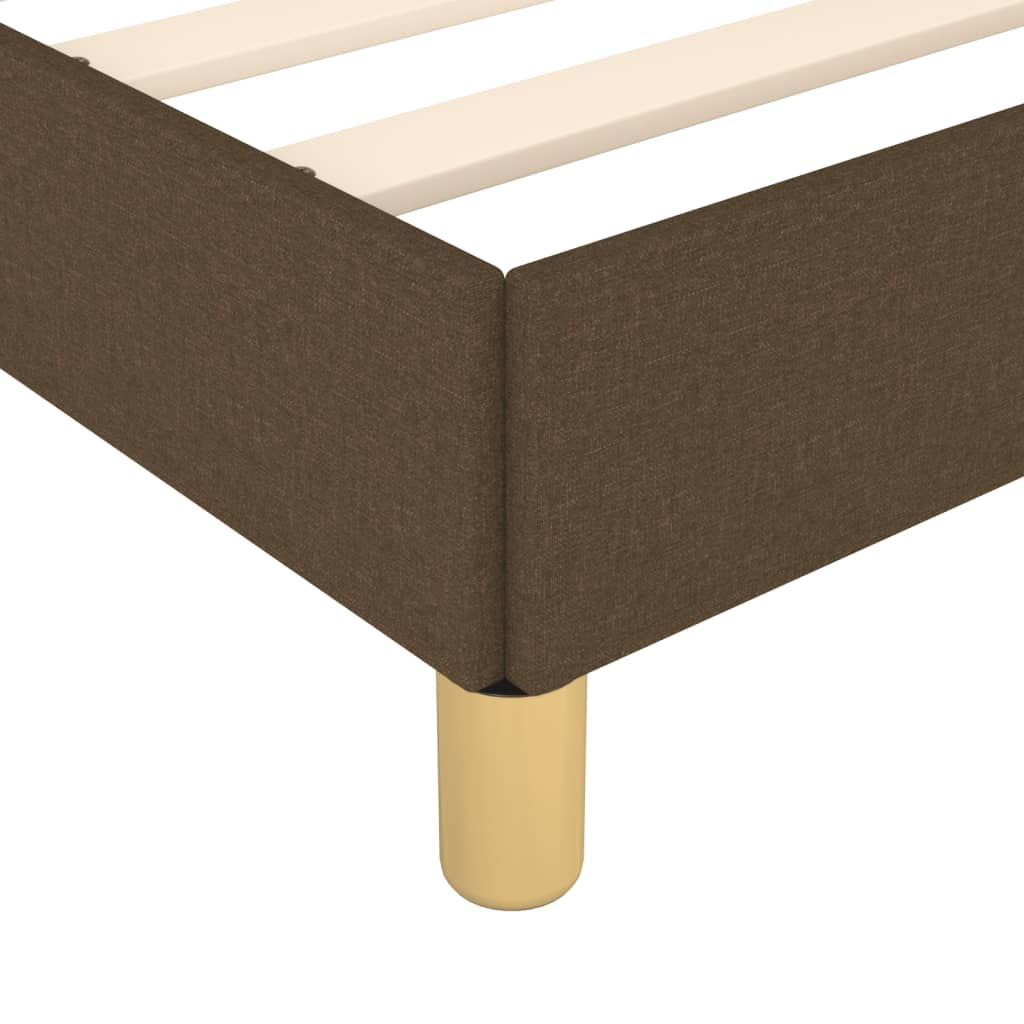 Bedframe zonder matras 120x190 cm stof donkerbruin is nu te koop bij PeponiXL, paradijselijk wonen!