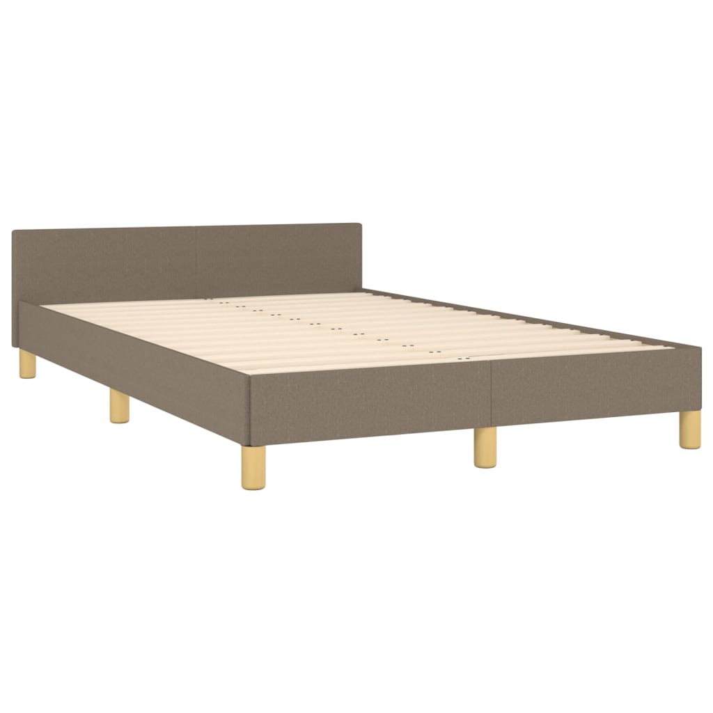 Bedframe zonder matras 120x190 cm stof taupe is nu te koop bij PeponiXL, paradijselijk wonen!