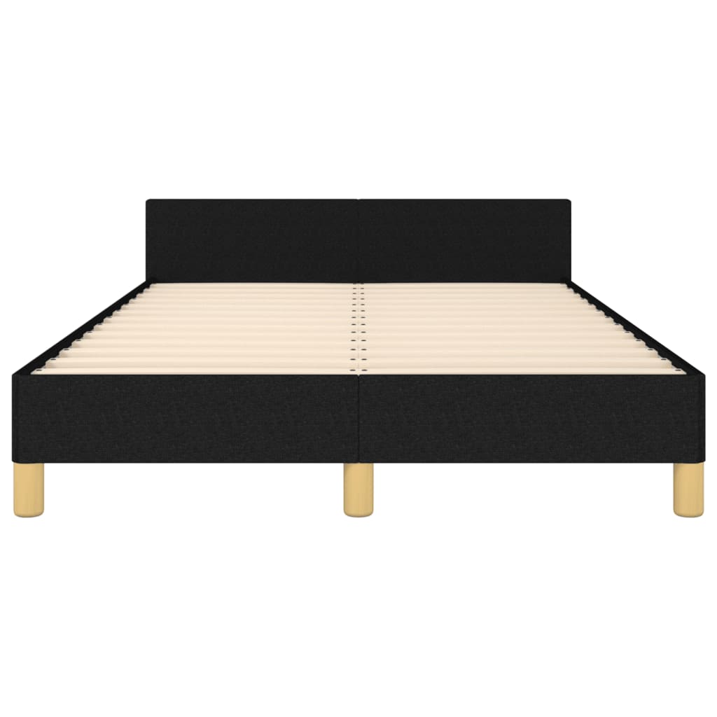 Bedframe zonder matras 120x190 cm stof zwart is nu te koop bij PeponiXL, paradijselijk wonen!