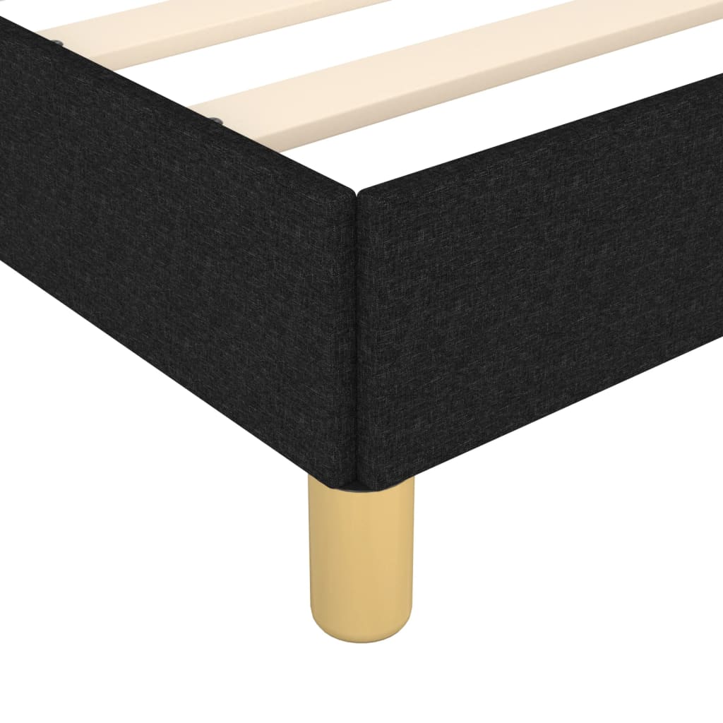 Bedframe zonder matras 120x190 cm stof zwart is nu te koop bij PeponiXL, paradijselijk wonen!