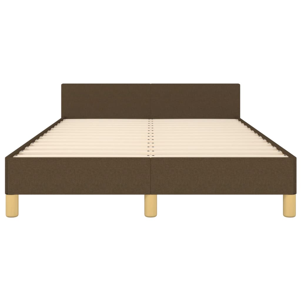 Bedframe zonder matras 120x190 cm stof donkerbruin is nu te koop bij PeponiXL, paradijselijk wonen!