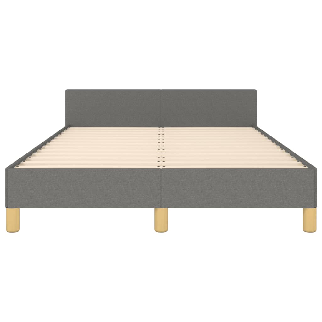 Bedframe zonder matras 120x190 cm stof donkergrijs is nu te koop bij PeponiXL, paradijselijk wonen!