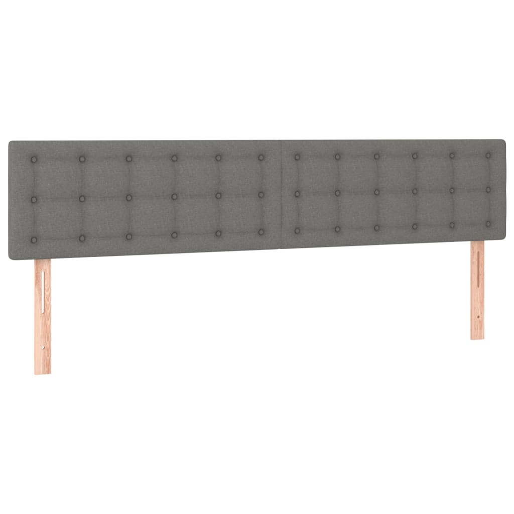 Bedframe zonder matras 120x190 cm stof donkergrijs is nu te koop bij PeponiXL, paradijselijk wonen!