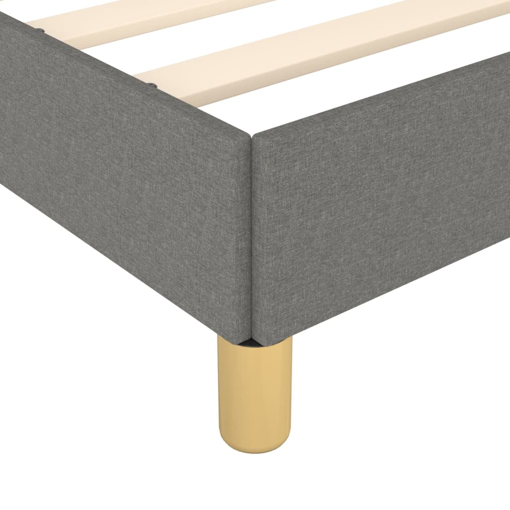 Bedframe zonder matras 120x190 cm stof donkergrijs is nu te koop bij PeponiXL, paradijselijk wonen!