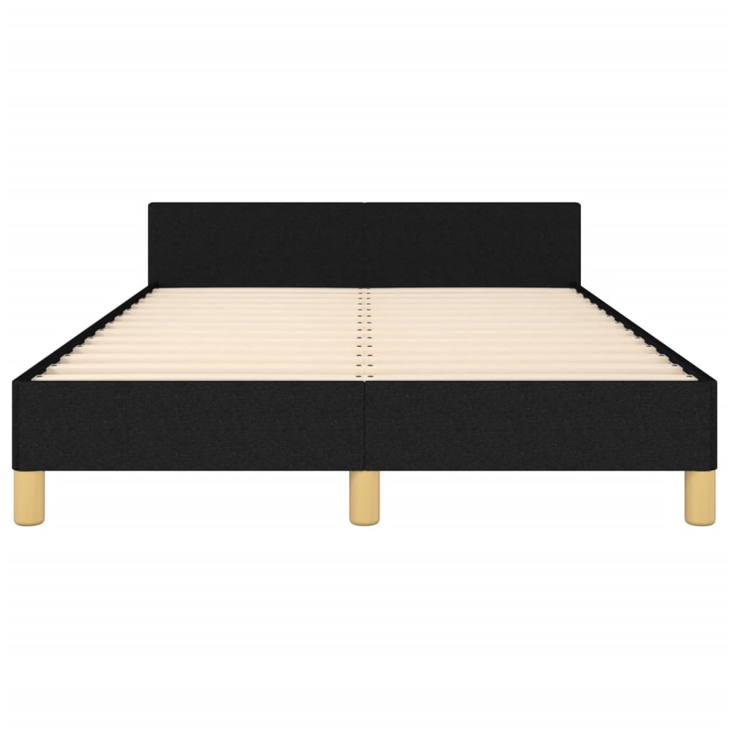 Bedframe zonder matras 120x190 cm stof zwart is nu te koop bij PeponiXL, paradijselijk wonen!