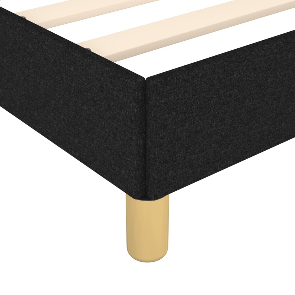 Bedframe zonder matras 120x190 cm stof zwart is nu te koop bij PeponiXL, paradijselijk wonen!
