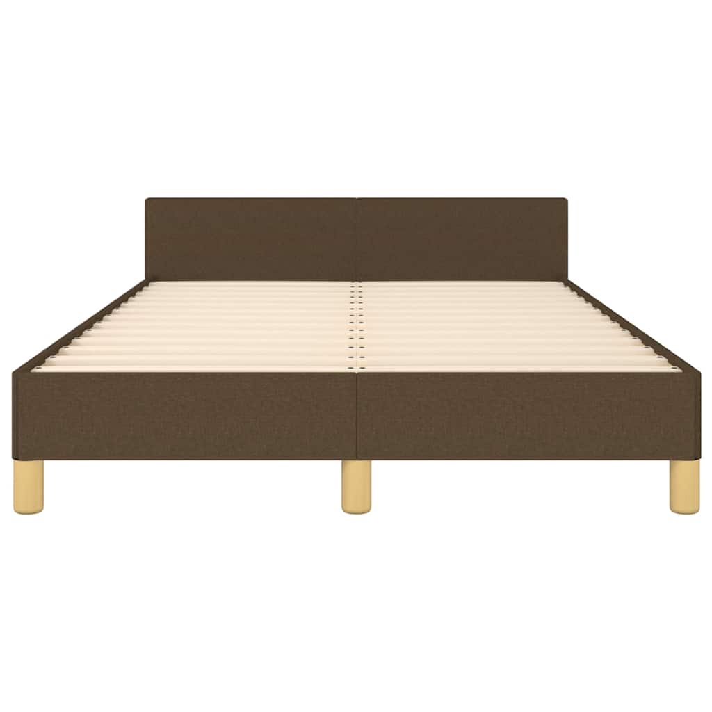 Bedframe zonder matras 120x190 cm stof donkerbruin is nu te koop bij PeponiXL, paradijselijk wonen!