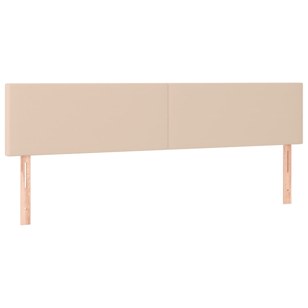 Bedframe zonder matras 120x190 cm kunstleer cappuccinokleurig is nu te koop bij PeponiXL, paradijselijk wonen!