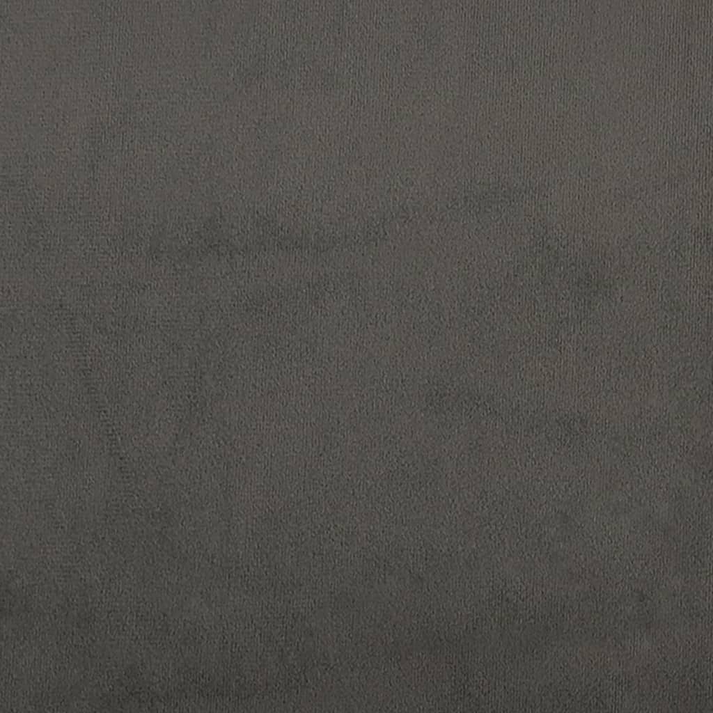 Bedframe zonder matras 120x190 cm fluweel donkergrijs is nu te koop bij PeponiXL, paradijselijk wonen!