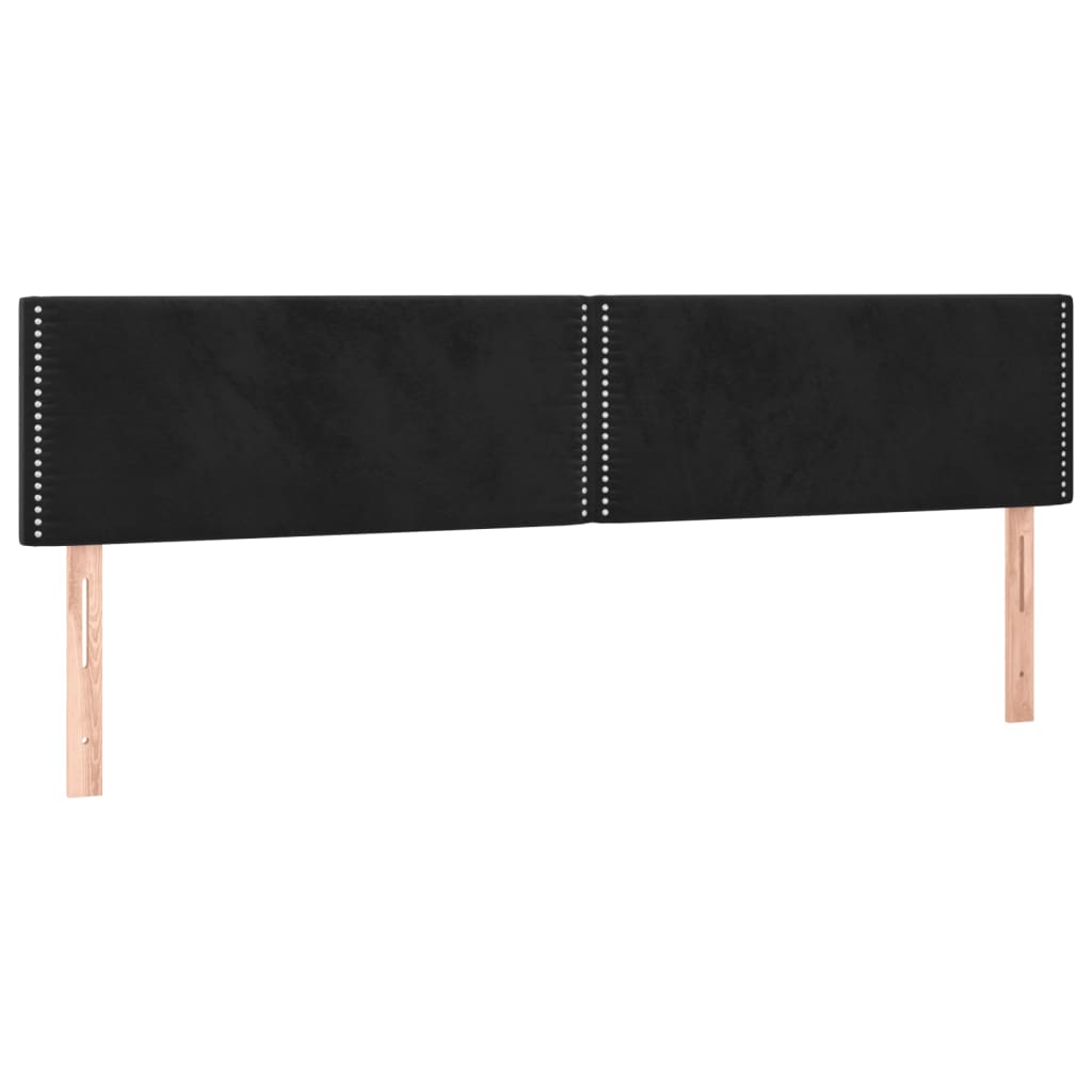 Bedframe zonder matras 120x190 cm fluweel zwart is nu te koop bij PeponiXL, paradijselijk wonen!