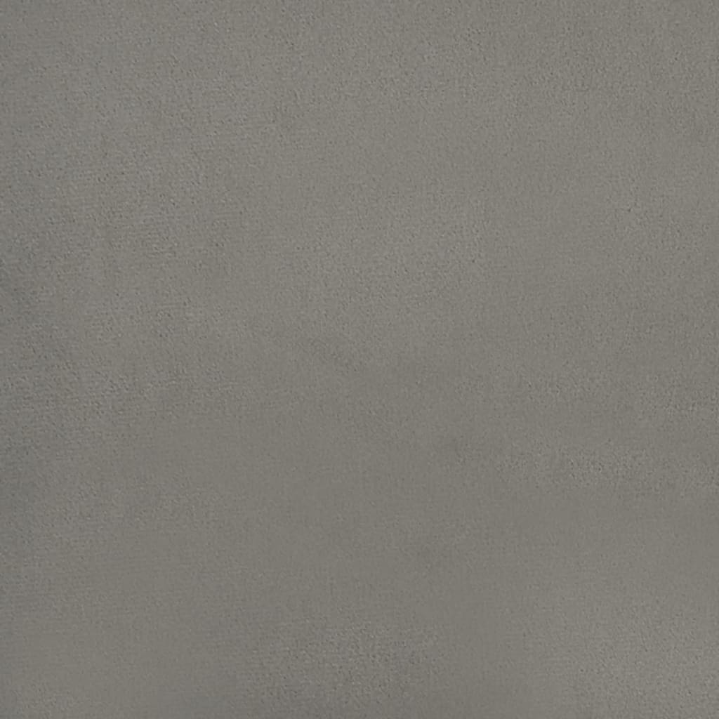 Bedframe zonder matras 120x190 cm fluweel lichtgrijs is nu te koop bij PeponiXL, paradijselijk wonen!